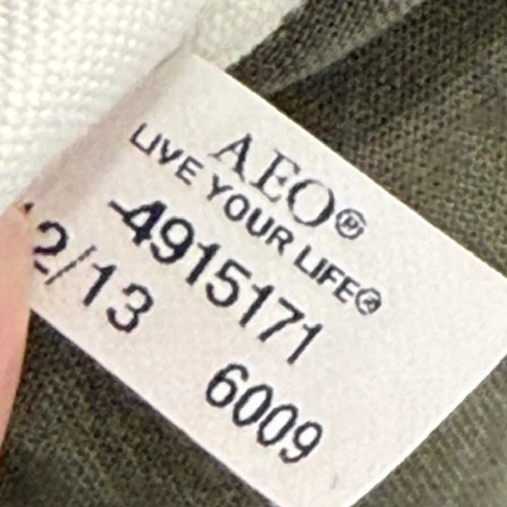 💚 American Eagle Green Button Down Shirt - Small - Picture 9 of 9